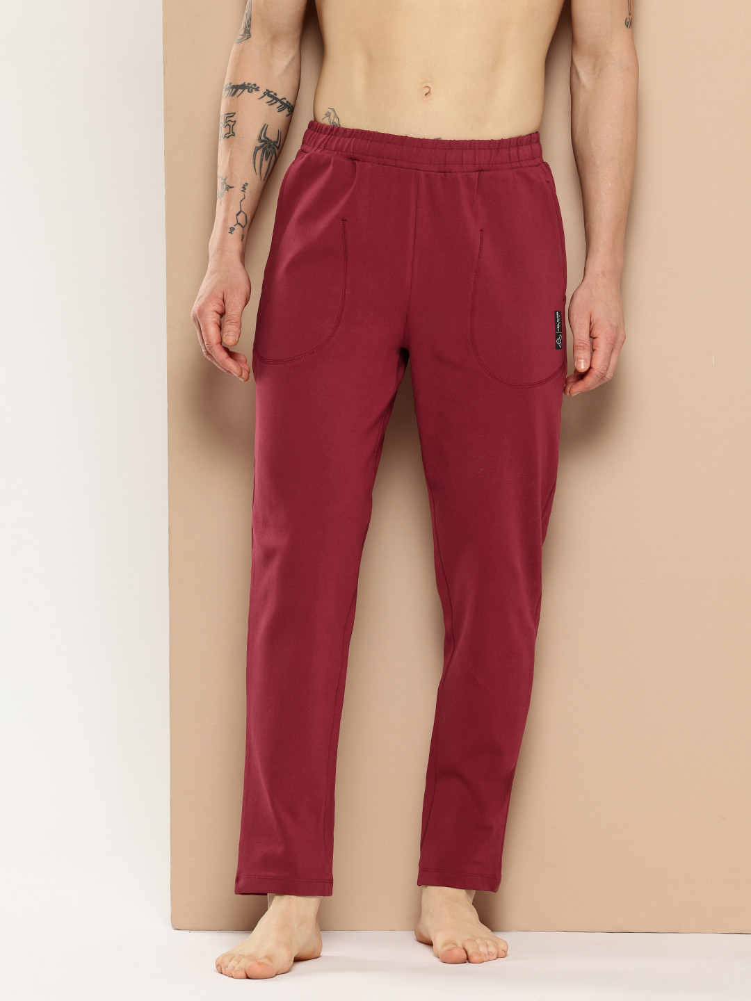 Alcis Men Mid-Rise Softtech Asana Track Pants