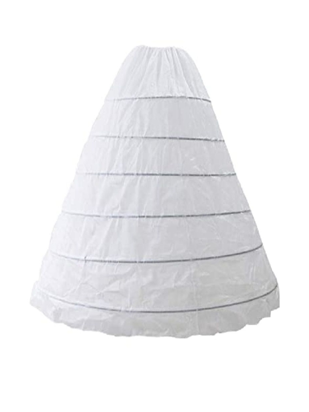 Zoya Creation Women White Polyester Long Underskirt