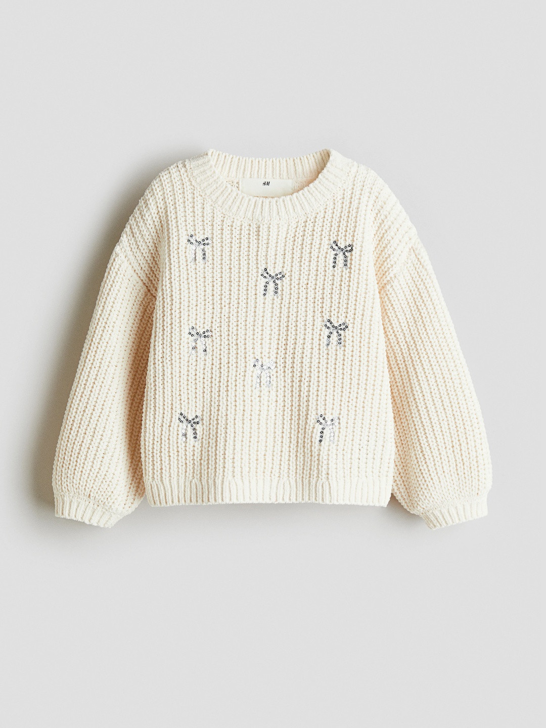 H&M Girls Chenille-Knit Jumper