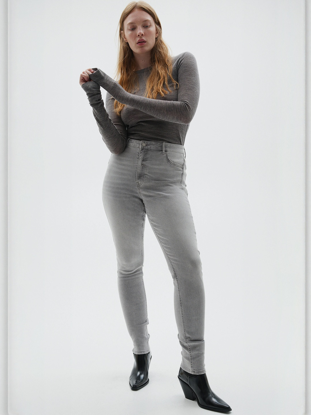 H&M Women Curvy Fit Ultra High Ankle Jeggings