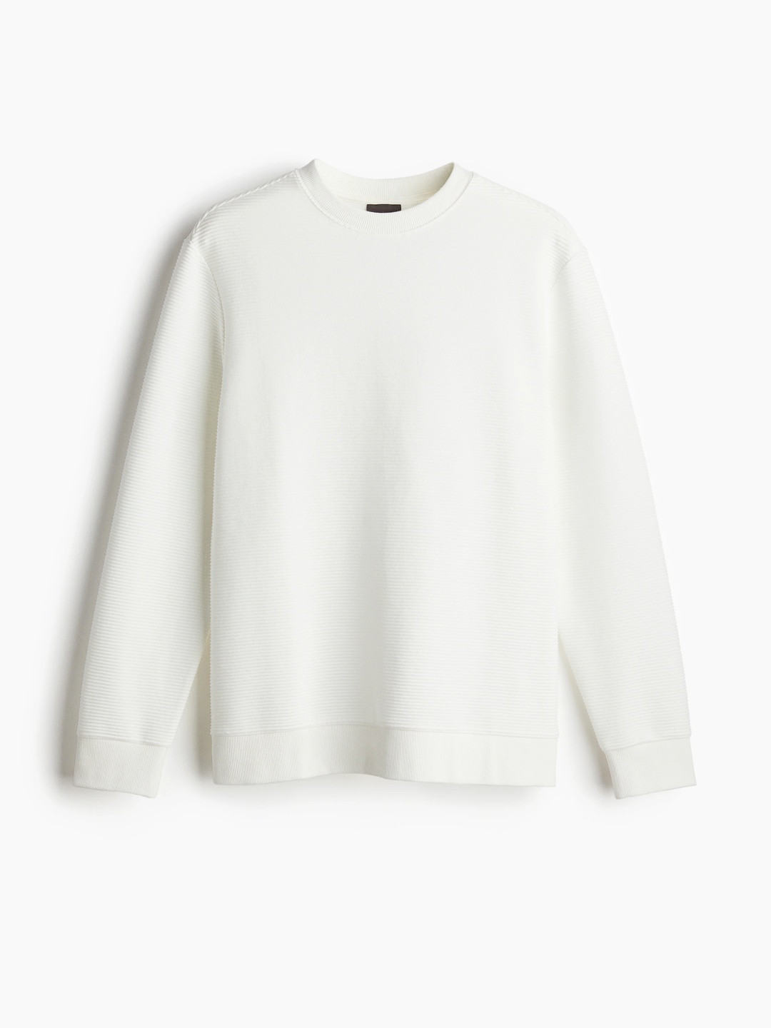 H&M Men Regular Fit Ribbed Sweatshirt
