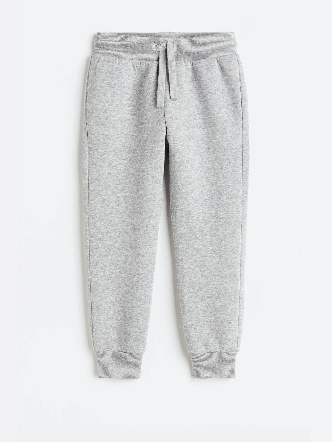 H&M Boys Grey Melange Cotton-Blend Joggers