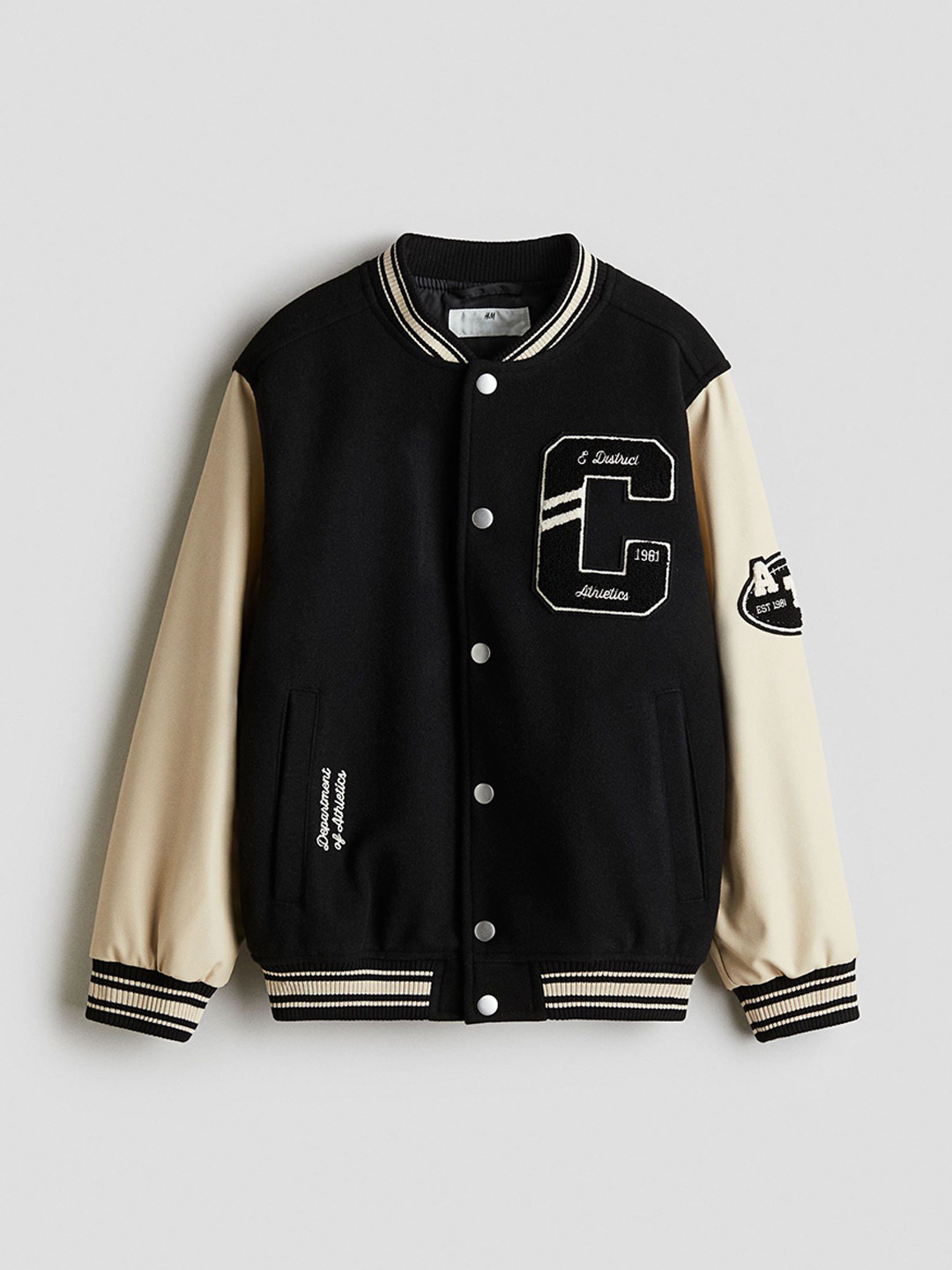 H&M Applique Baseball Jacket
