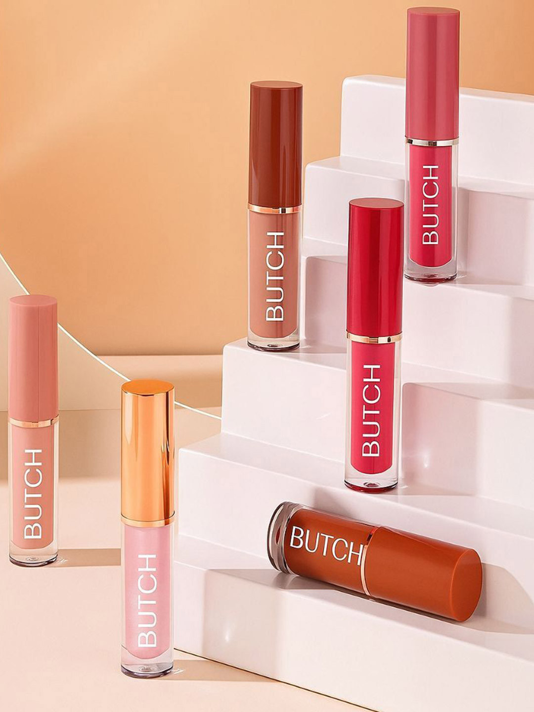 Butch Set Of 12 Long-Lasting Liquid Matte Lipstick - 2.5 ml Each