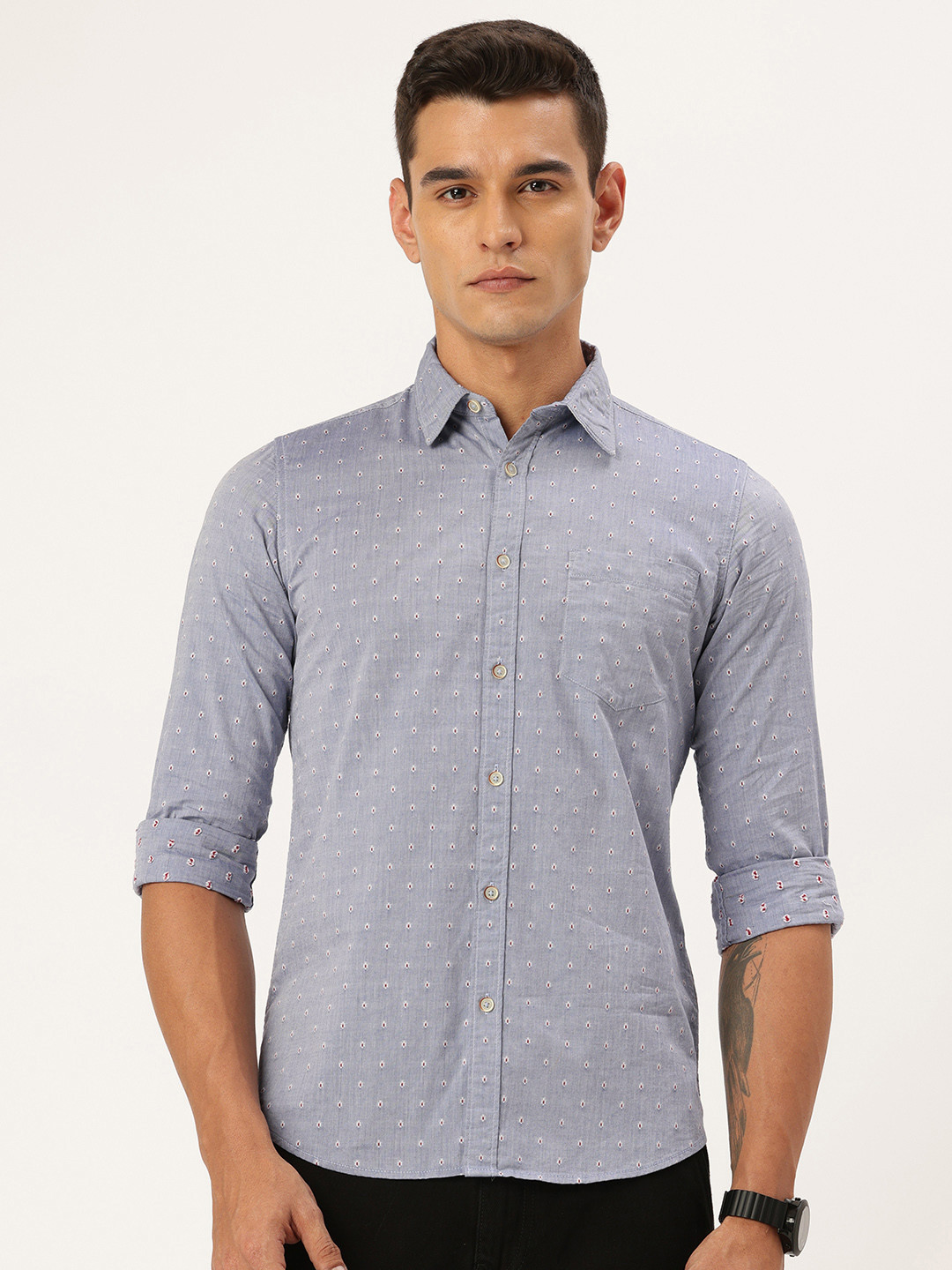 Lee Cooper Contemporary Fit Pure Cotton Casual Shirt