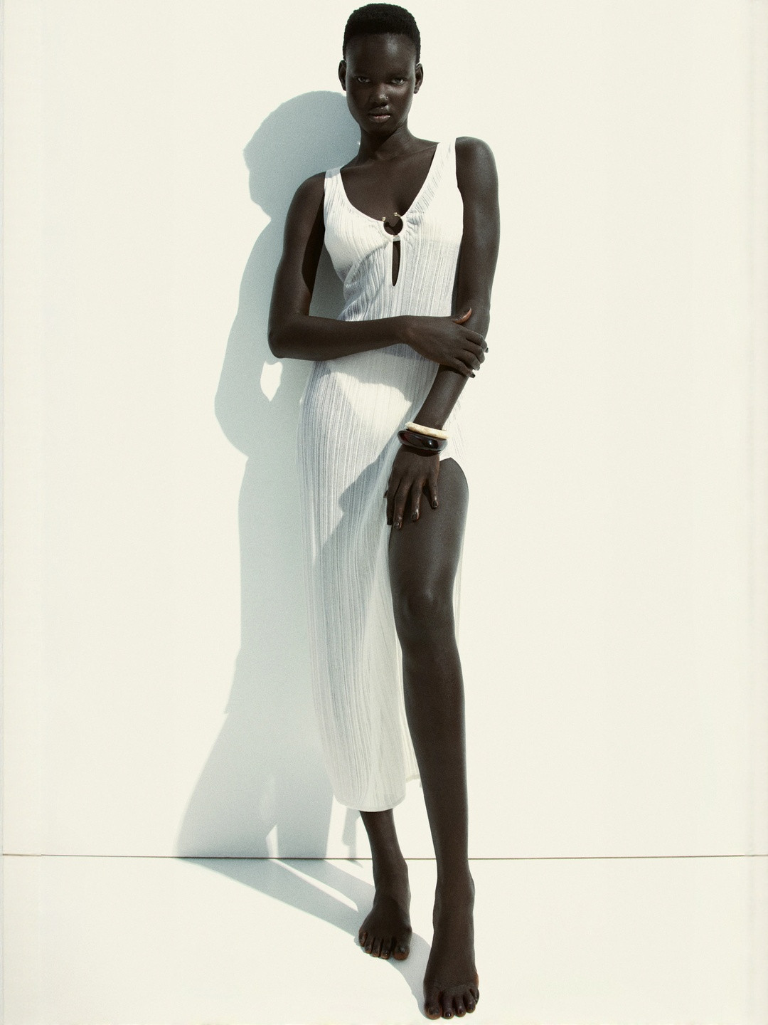 H&M Rib-Knit Beach Dress