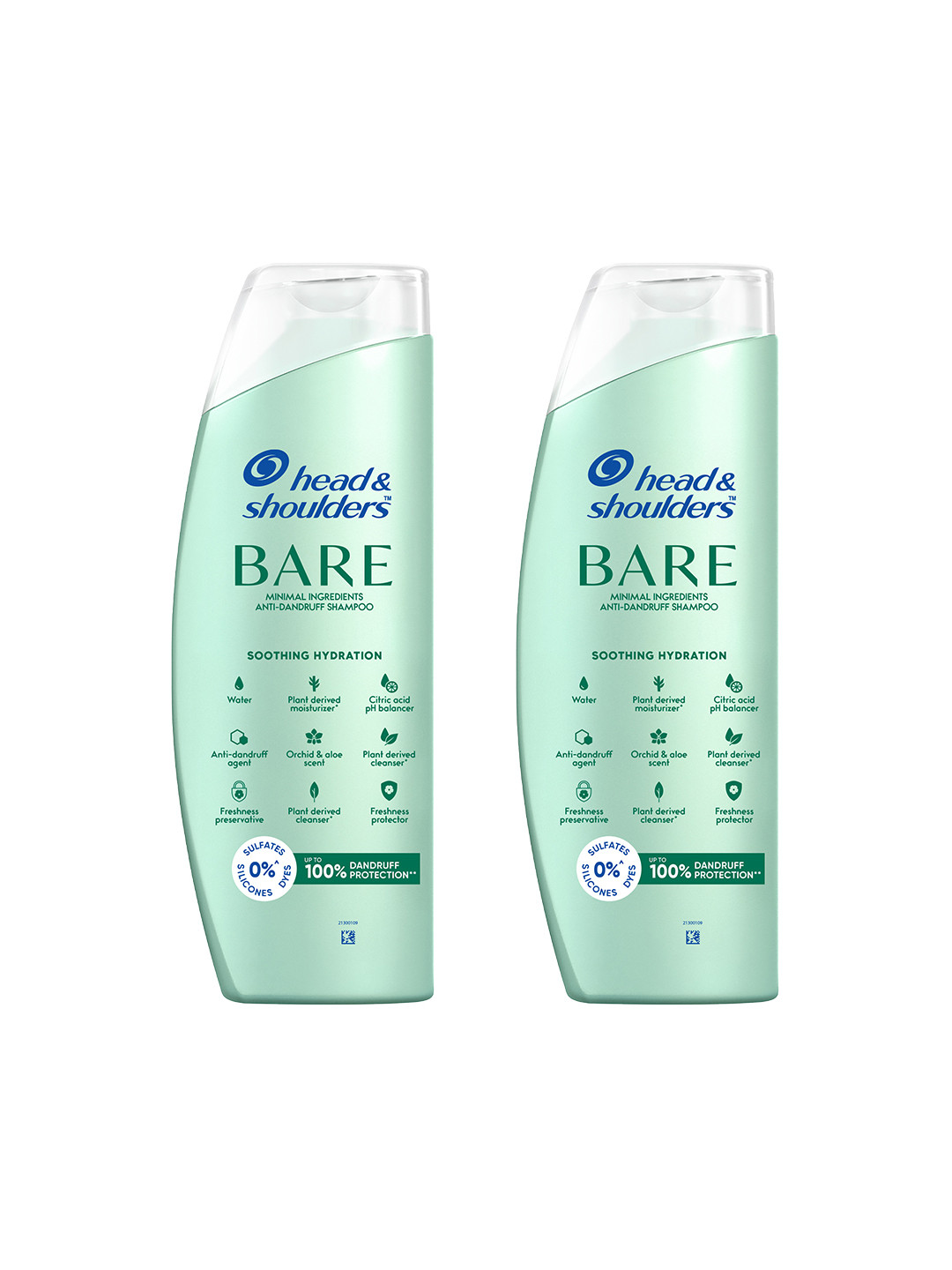 Head & Shoulders Set of 2 Bare Soothing Hydration Anti-Dandruff Shampoo - 400 ml each