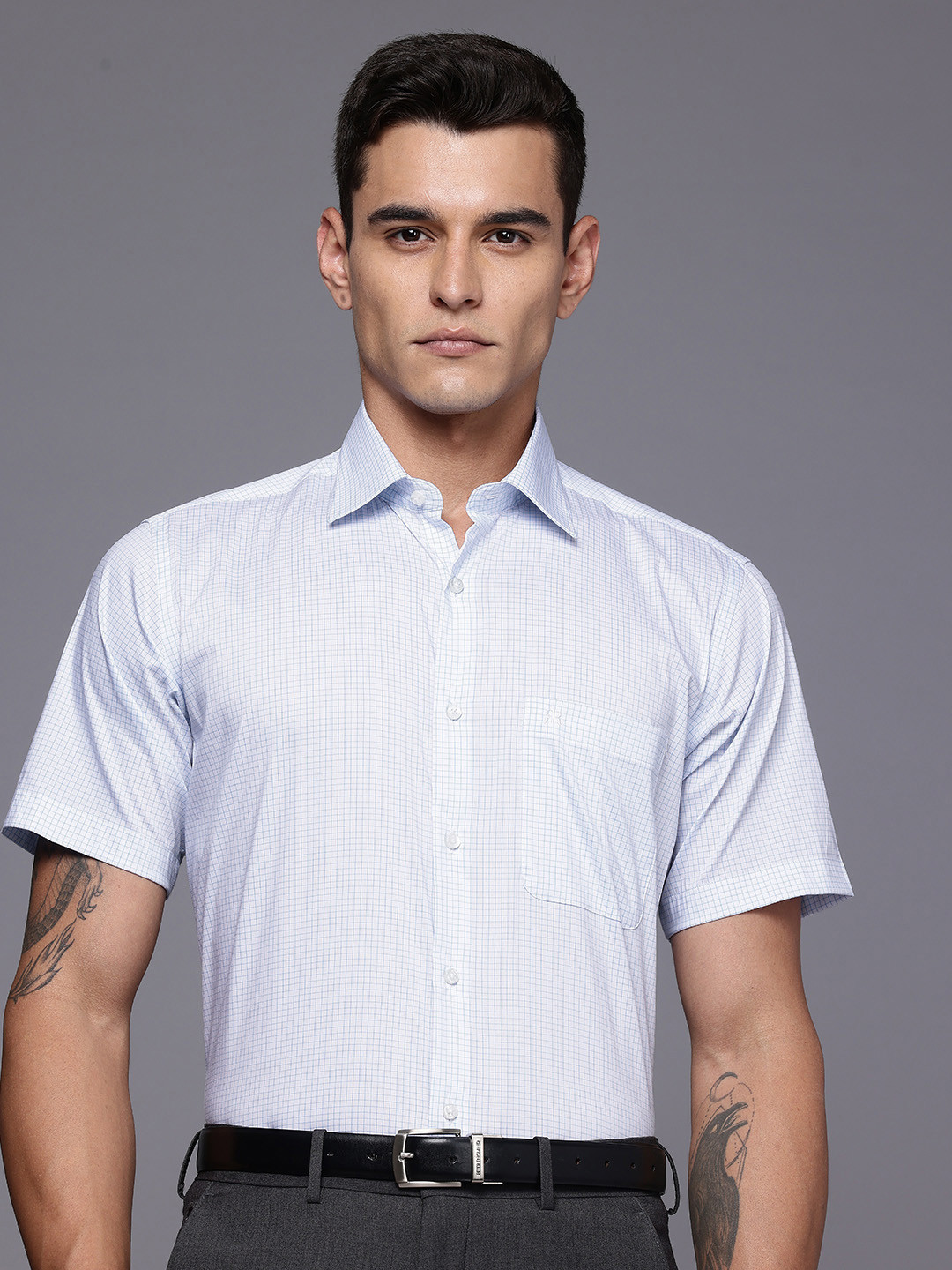 Raymond Checked Formal Shirt