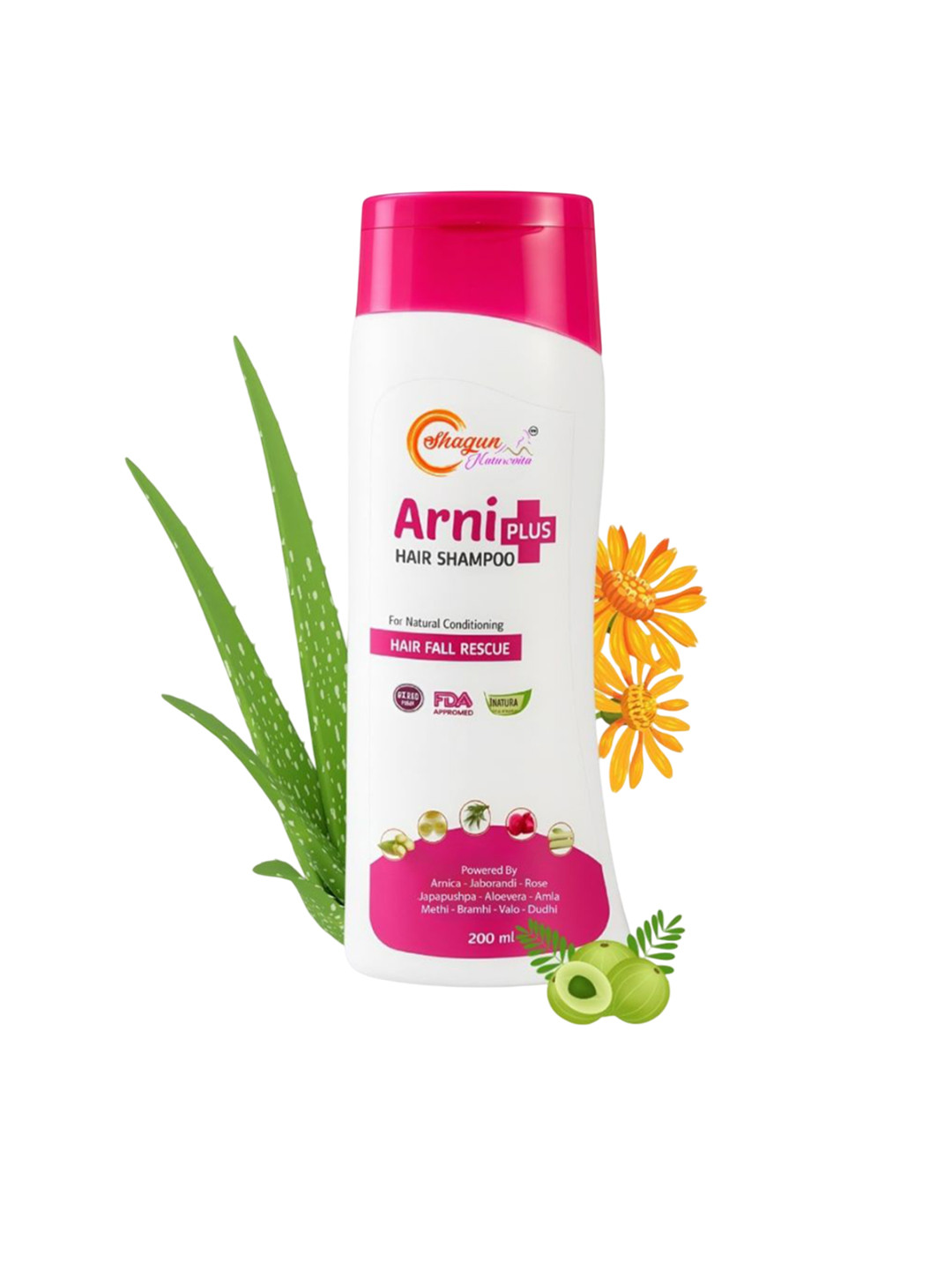 Shagun Naturovita Arni Plus Hair Shampoo- 200 ml