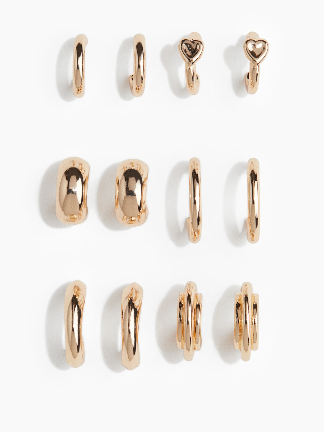 H&M 6 Pairs Hoop Earrings
