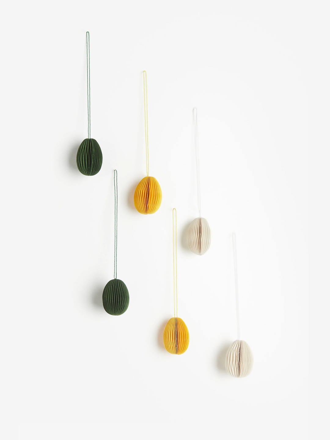 H&M Green 6-Pack Easter Decorations