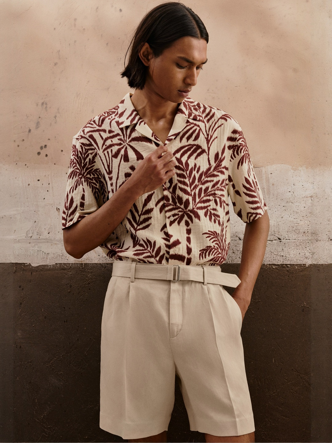 H&M Relaxed Fit Tailored Lyocell-Blend Shorts