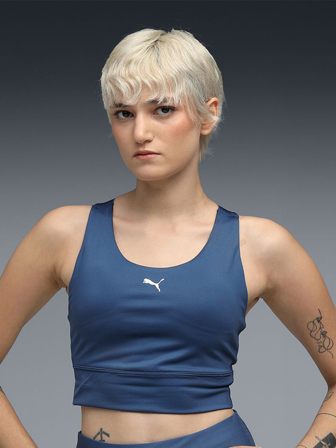 Puma Womens Longline Padded Sports Bra