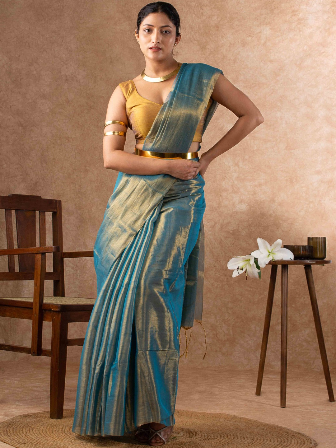 Magga Tie and Dye Tissue Saree