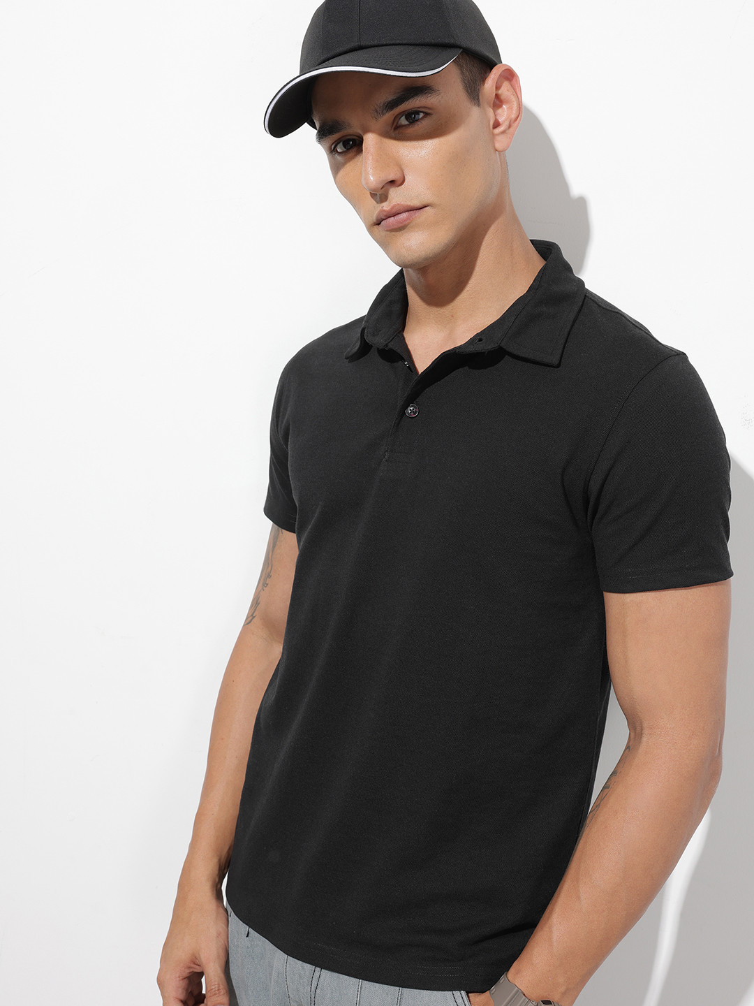 The Roadster Life Co. Men Polo Collar T-shirt