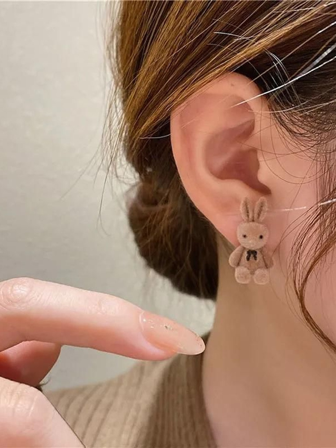 Celestique Cute Bunny Animal Shaped Studs