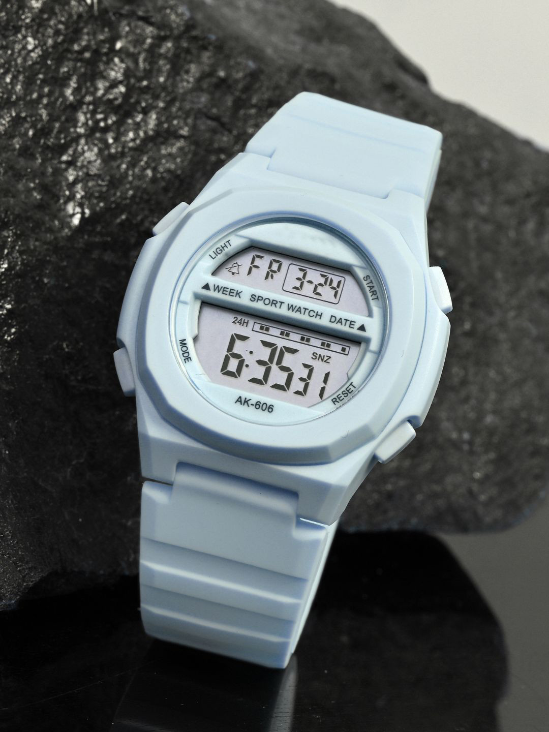 PAPIO Kids Dial & Straps LED Backlight And Alarm Digital Watch DIGITAL-036 SKY BLUE