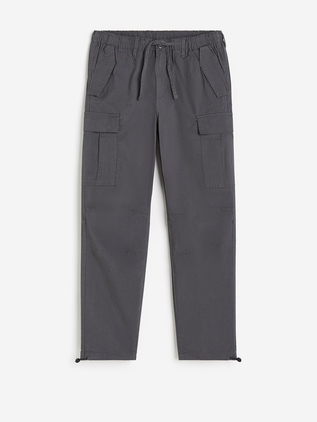 H&M Men Regular Fit Ripstop Cargo Trousers