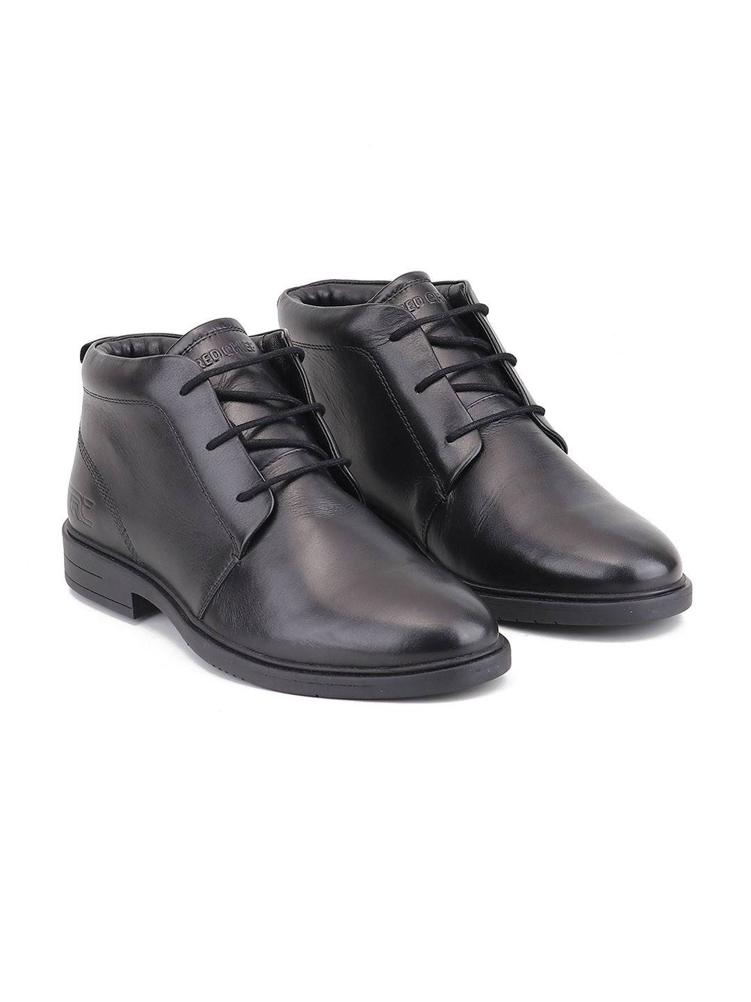 Red Chief Men Solid Leather Lace Up Boots