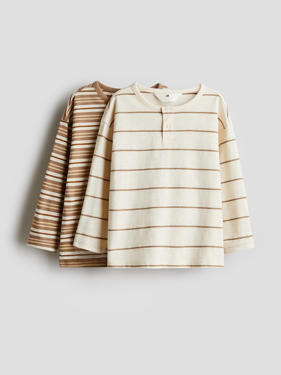 H&M Boys Pack Of 2 Henley Tops
