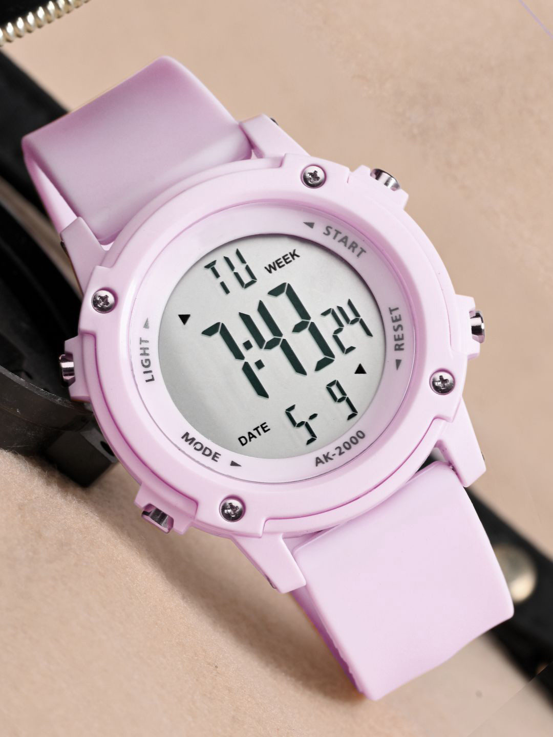 PAPIO Kids Solid Dial & Silicon Straps Digital Watch DIGITAL-038 PURPLE