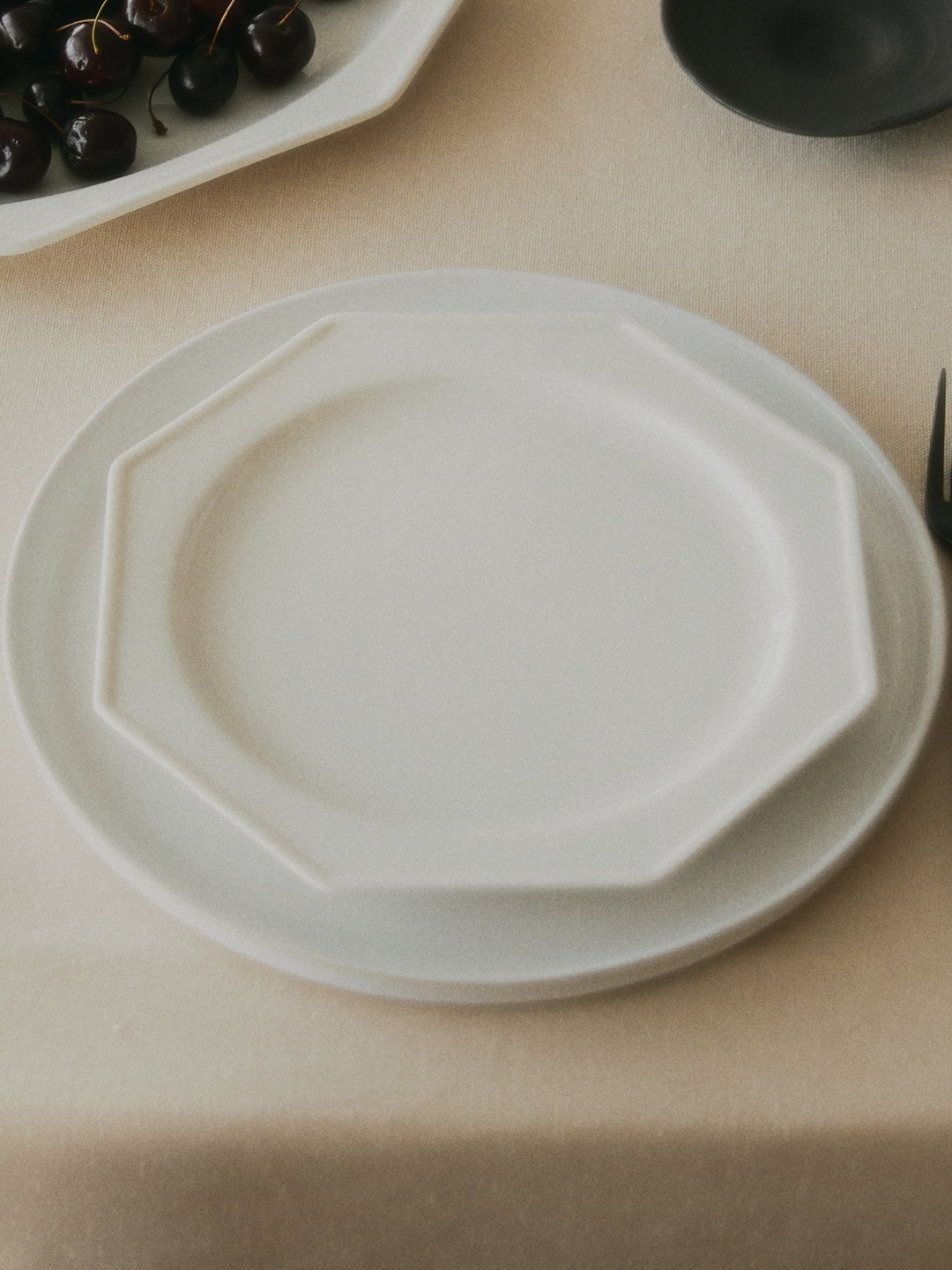 H&M White Small Porcelain Serving Plate
