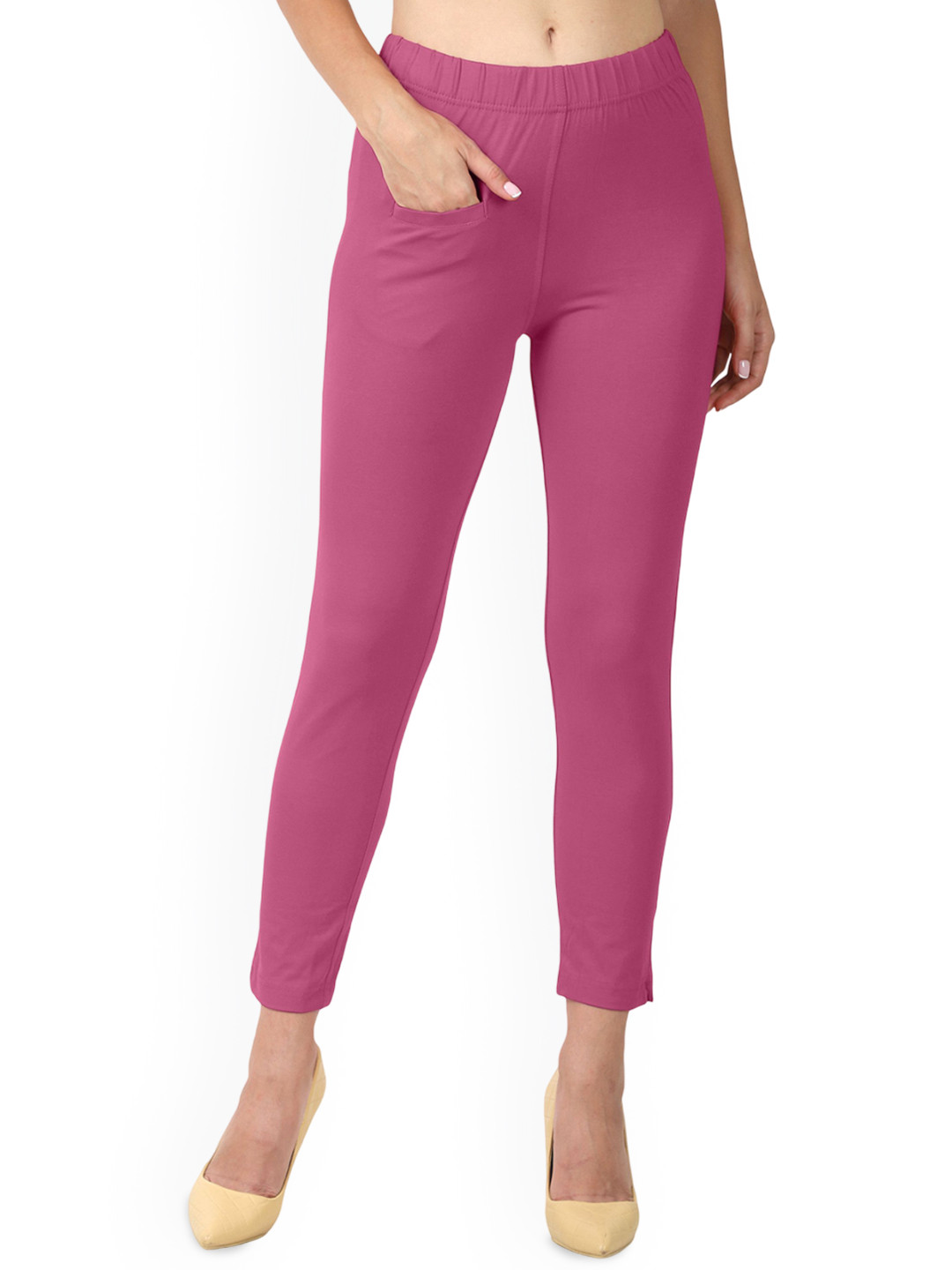 Nikhaar Women Cotton Stretchable Regular Trousers