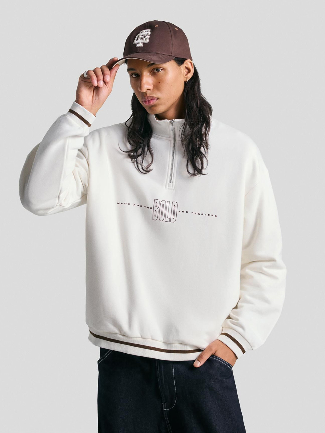 Bershka Men Printed Sweatshirt