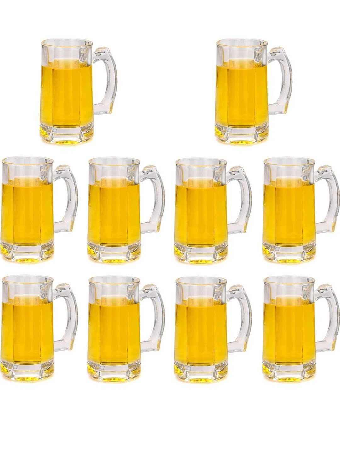 1ST TIME Transparent Set of 10 Beer  Bar Glasses