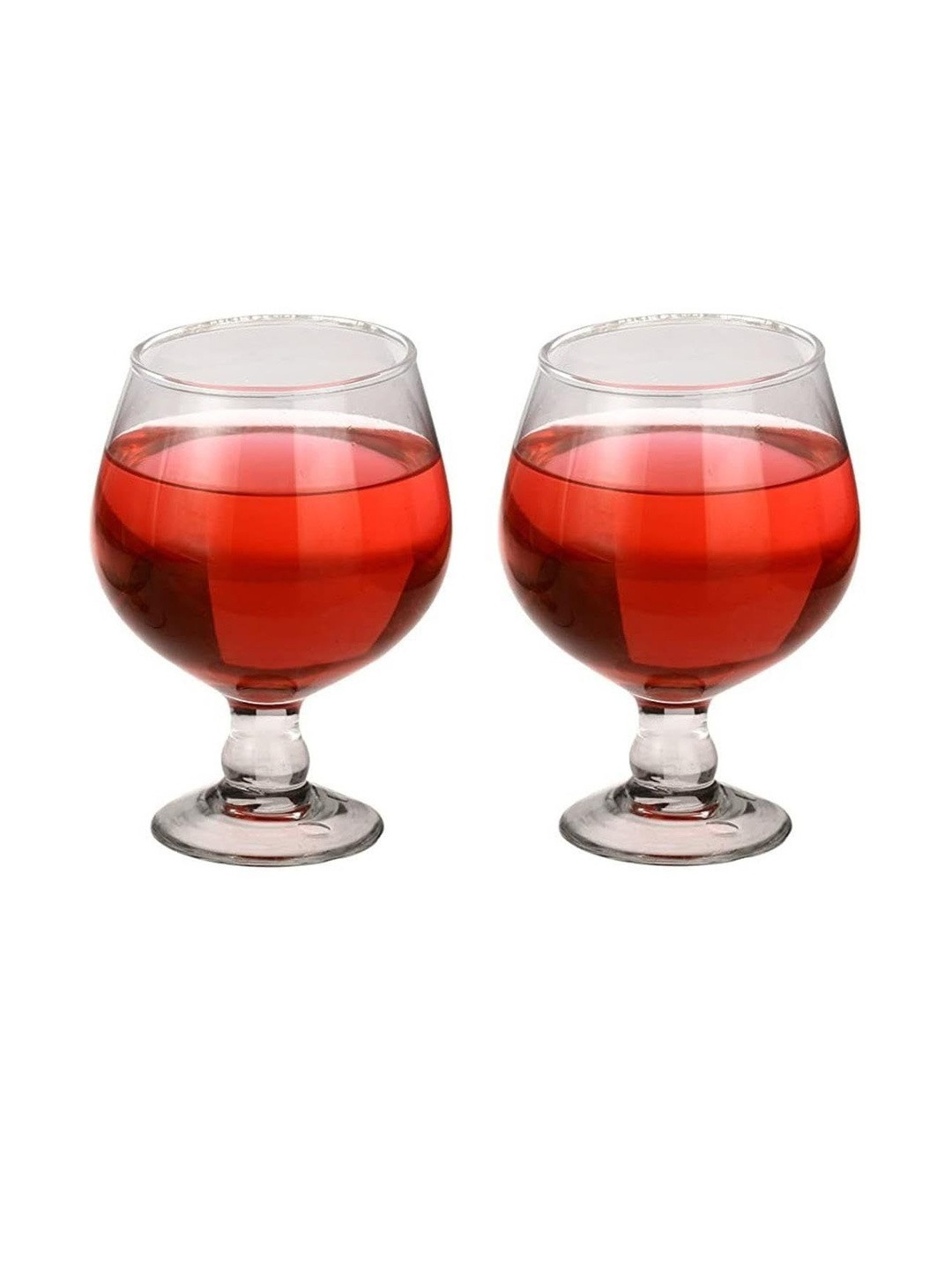 1ST TIME Set Of 2 Transparent Dishwasher Safe Glass Wine Glasses