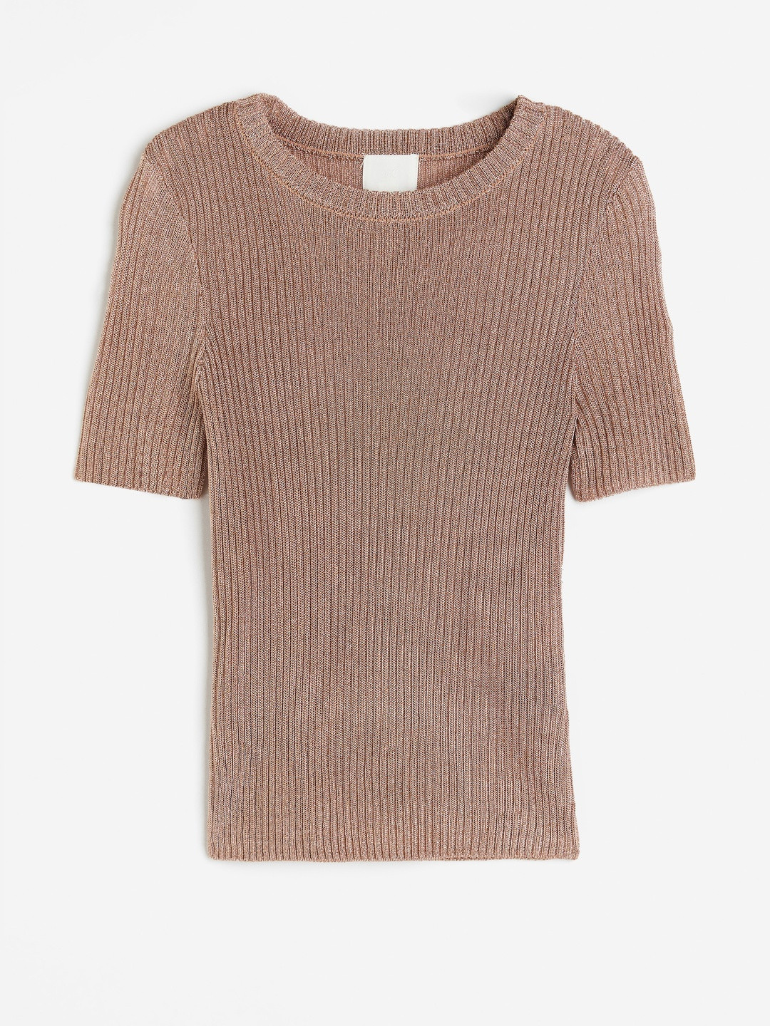 H&M Metallic Rib-Knit Top
