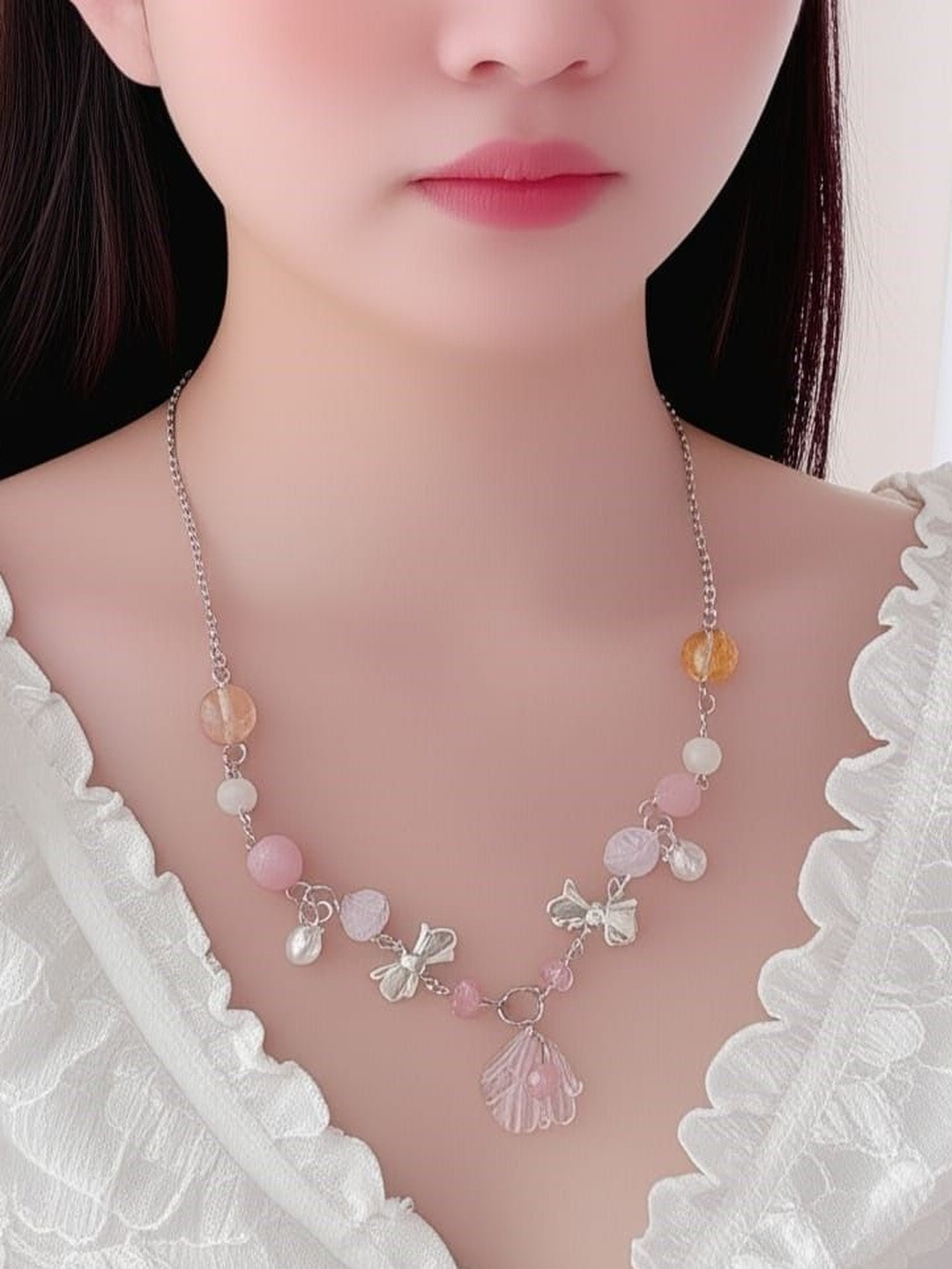 Slay Jewellery Artificial Beaded Minimal Necklace