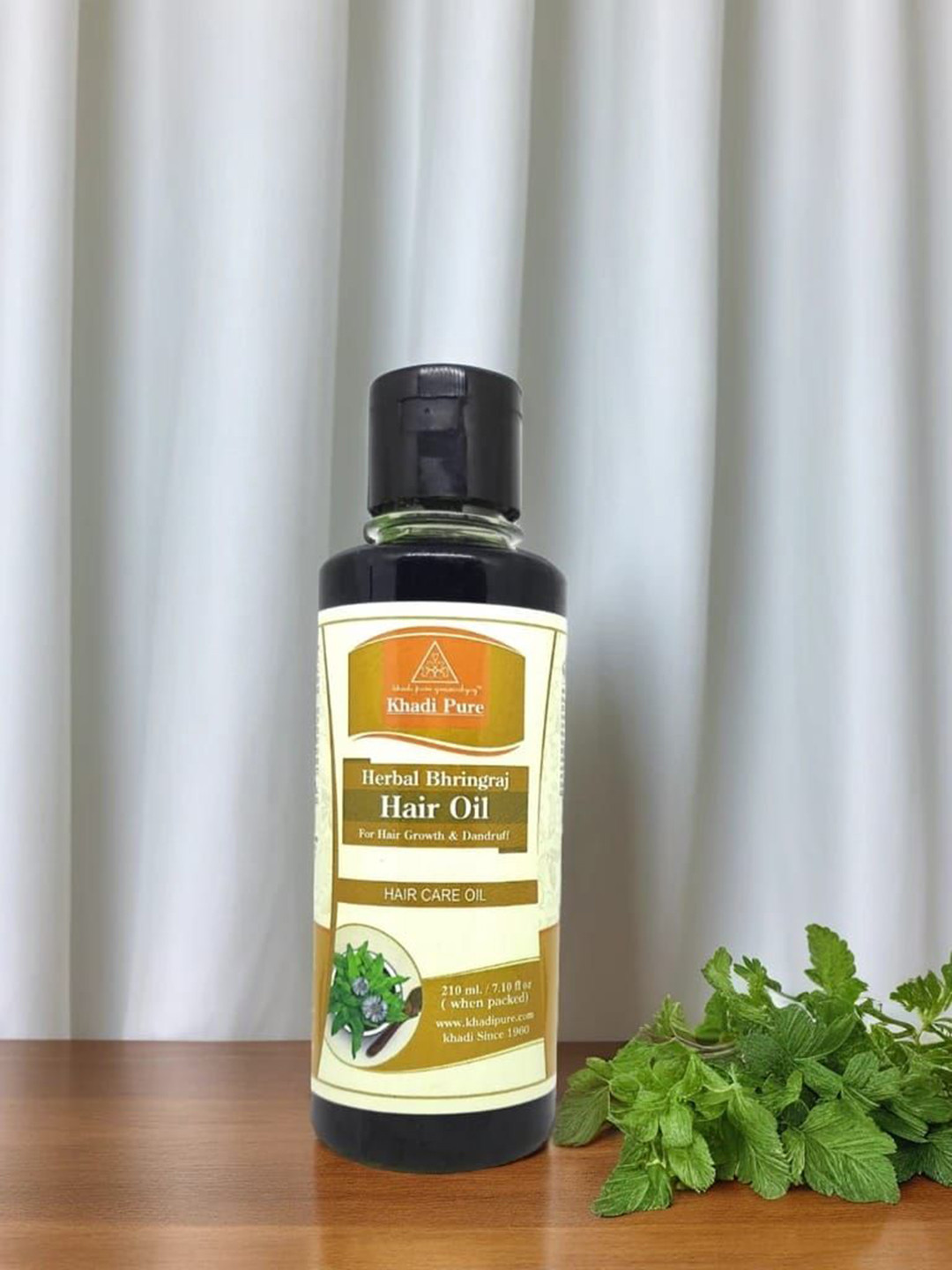 Khadi Pure Set Of 2 Herbal Bhringraj Hair Oil For Hair Growth - 210 ml Each