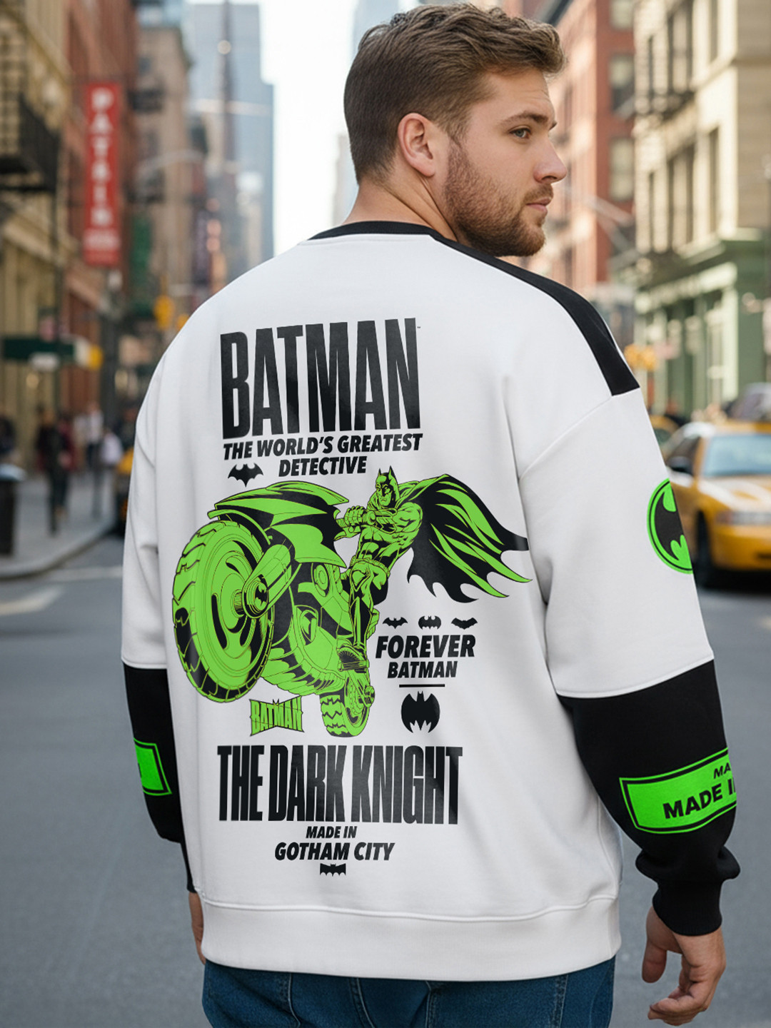 Bewakoof Heavy Duty Men 1.0 Official Marvel Merchandise Oversized Plus Size Sweatshirt