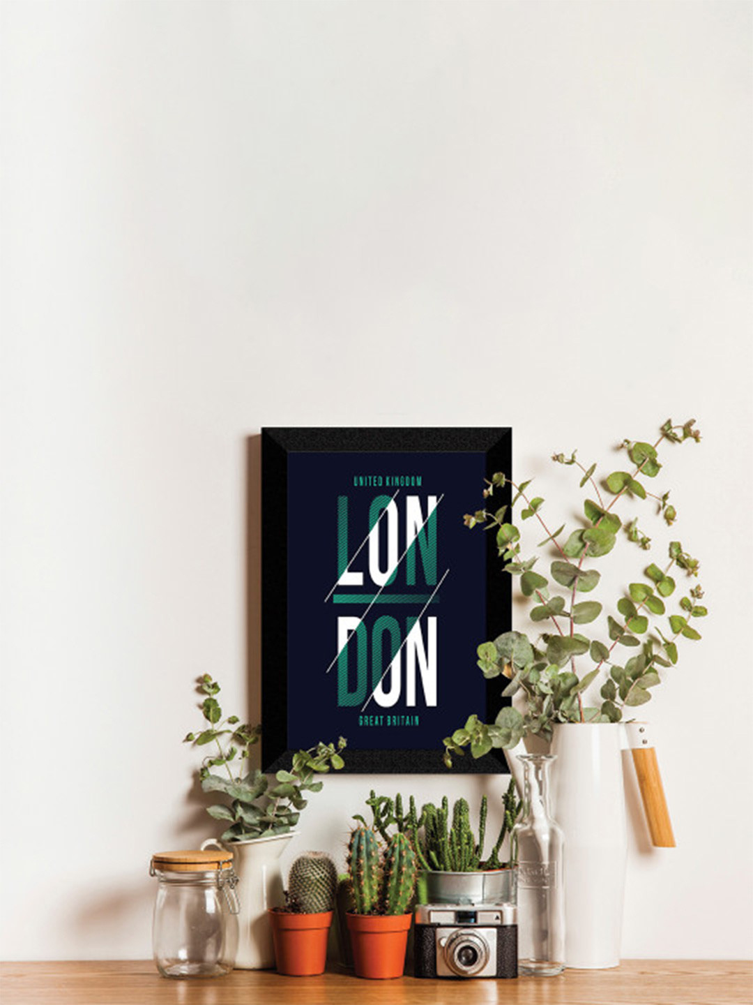 SAF Black Framed Painting Wall Art