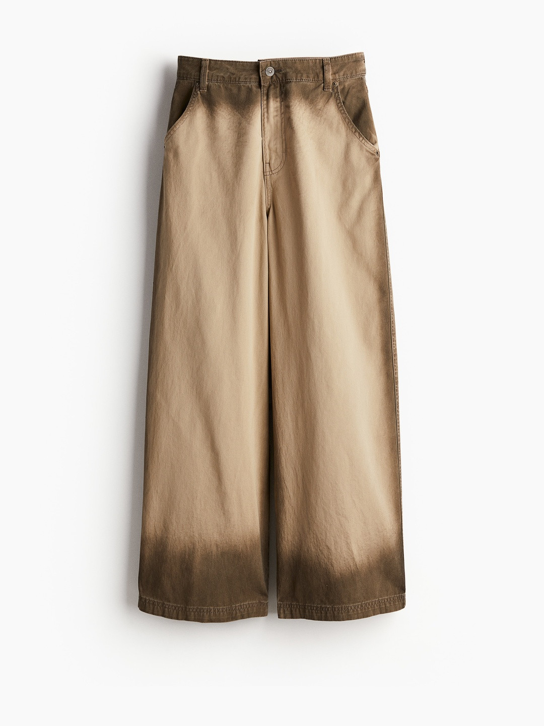 H&M Baggy Twill Pure Cotton Trousers