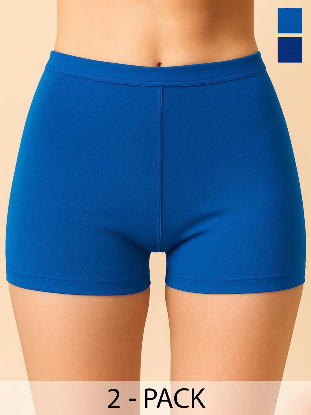 UllasPemium Pack Of 2 Cotton Concealed Waistband High Coverage Boy Shorts