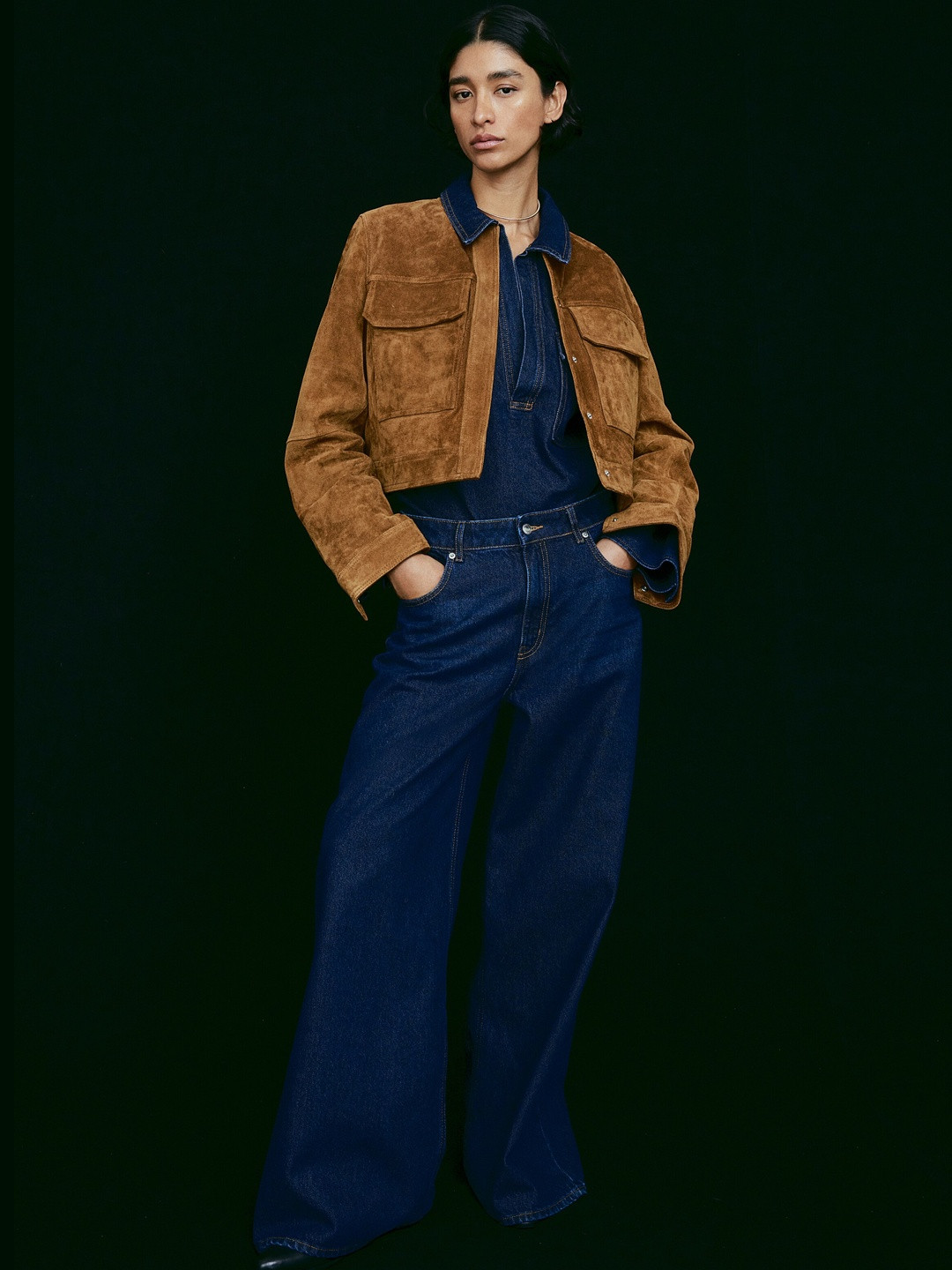 H&M Women Ladies Wide Jeans