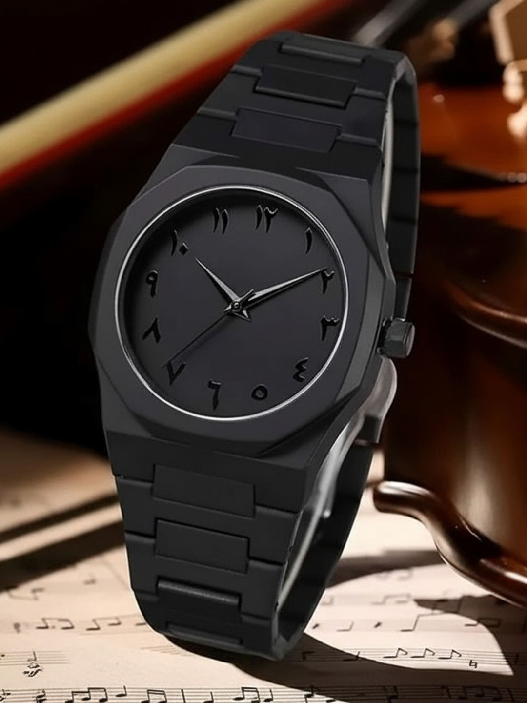 SWADESI STUFF Men Metal Dial & Straps Analogue Watch CARBON 1 18