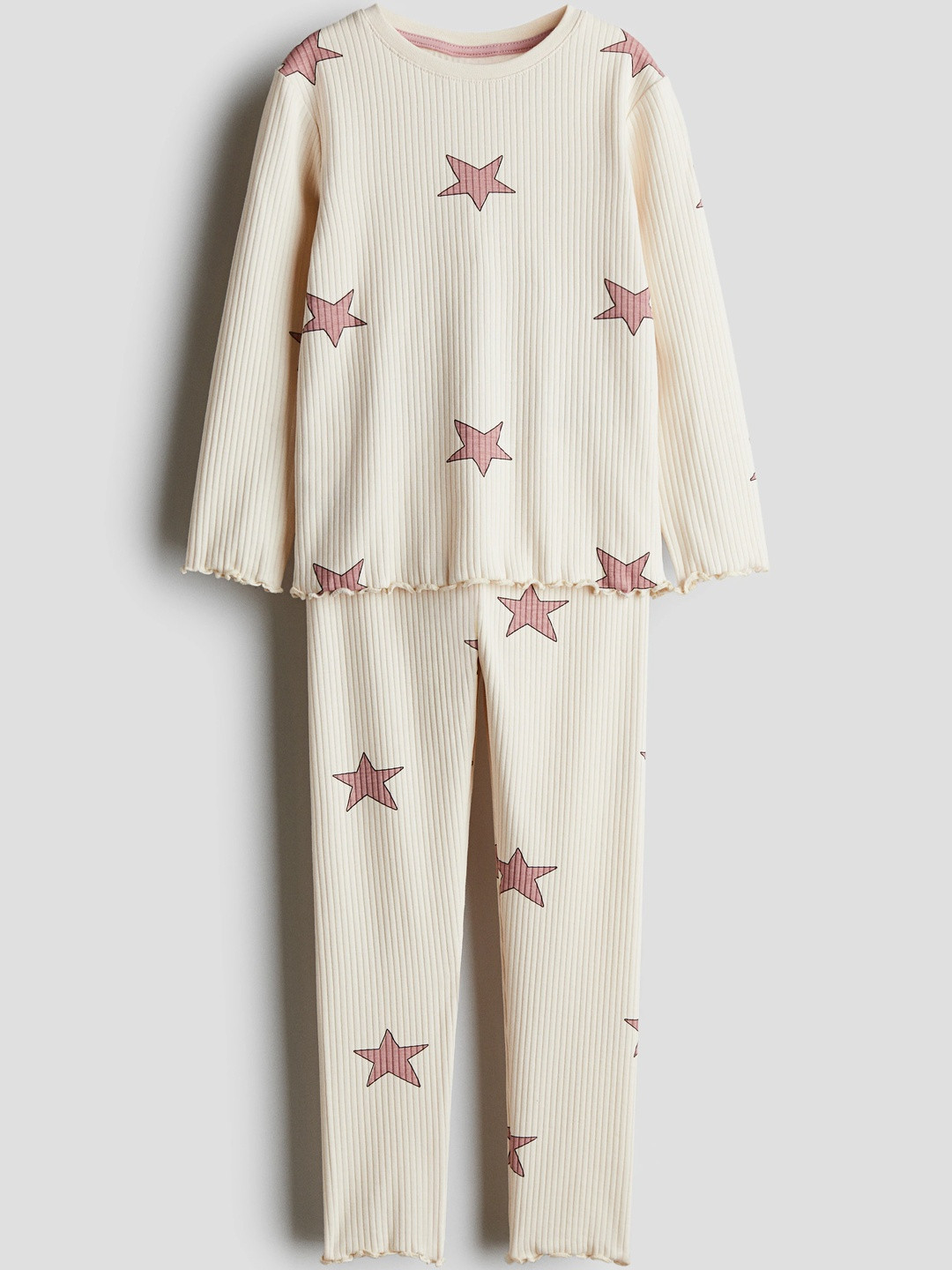 H&M Girls Ribbed Night Suits