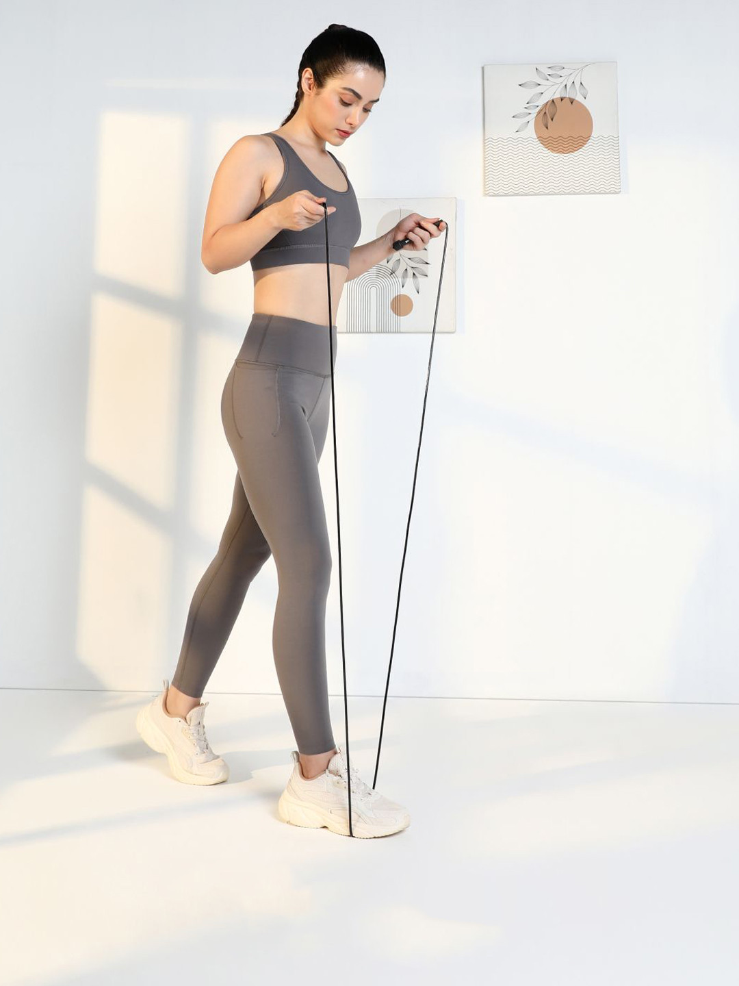 CULT Adjustable PVC Skipping Rope Black