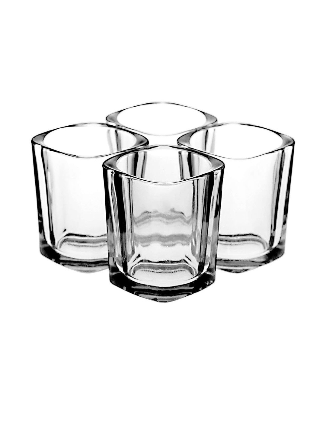 1ST TIME Pack Of 4 Transparent Dishwasher Safe Shot Glasses