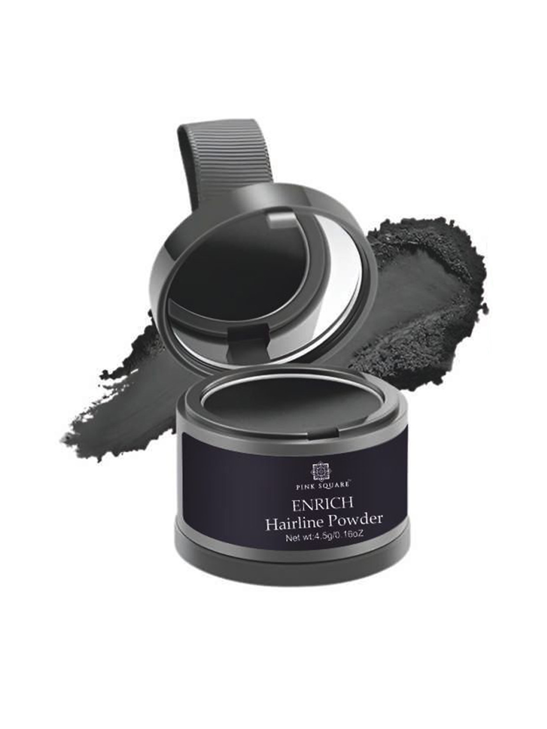 Pink Square Enrich Hairline Powder- 4 g- Black
