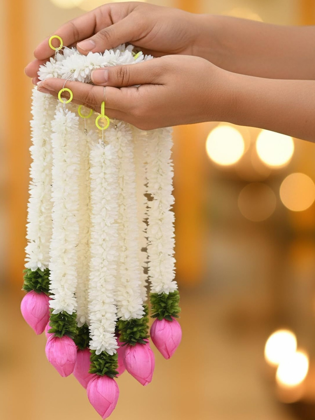 Go Hooked Pack Of 10 Artificial Flowers Hanging Garlands