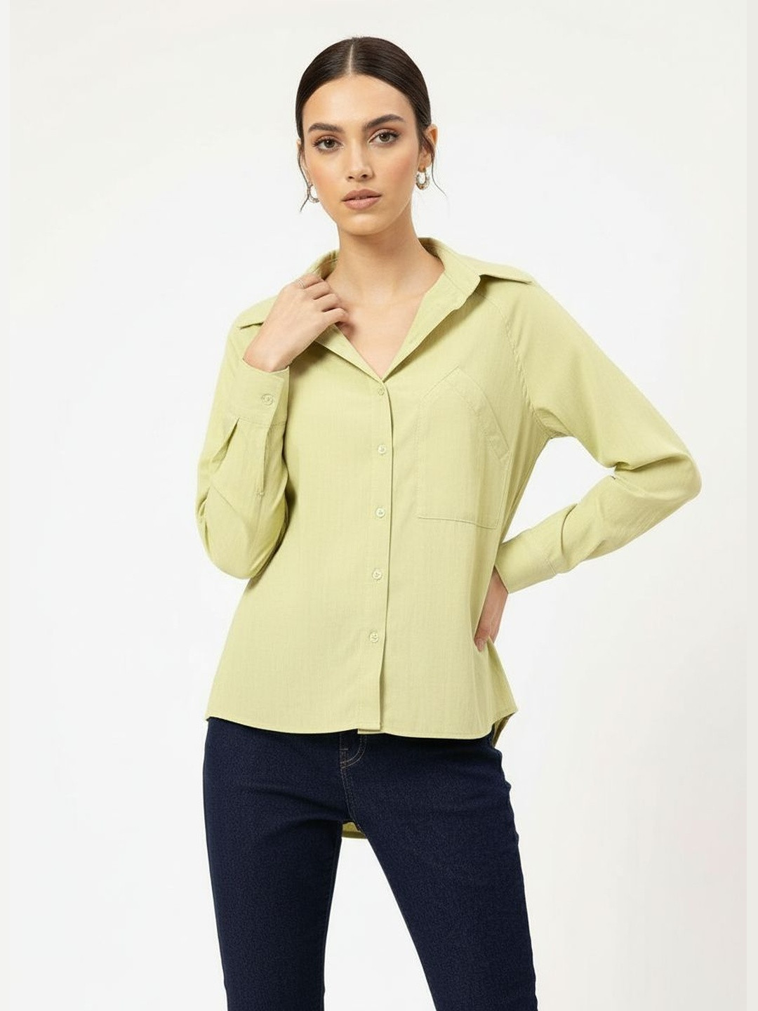 DressBerry Warm Whispers Longline Shirt