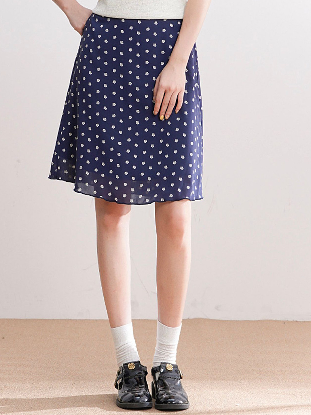 LULU & SKY Women Polka Dot A-Line Mini Skirt