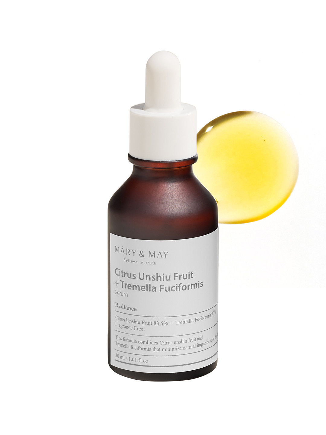 MARY & MAY Citrus Unshiu+Tremella Fuciformis Face Serum - 30 ml