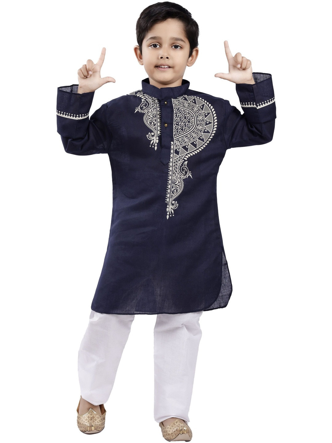 Smuktar garments Boys Kurta & Pyajama Set