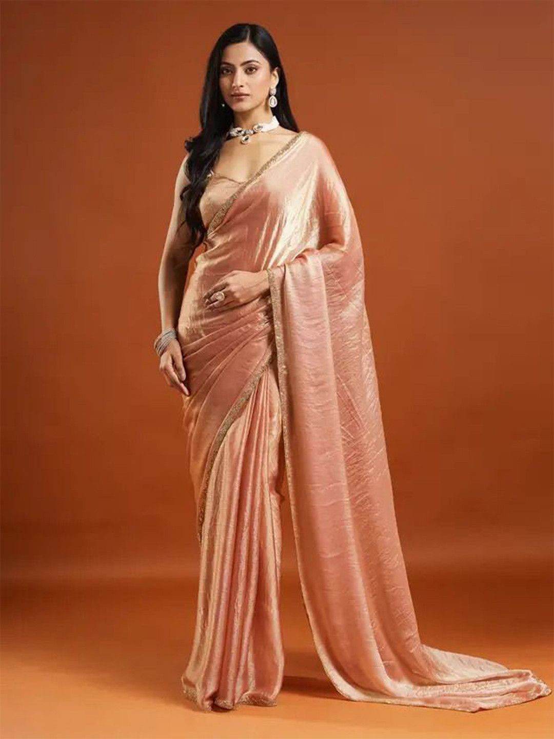 Sitanjali Pure Chiffon Heavy Work Saree