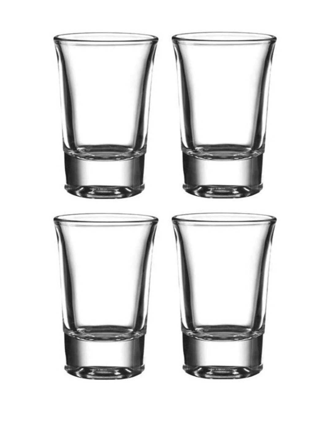 1ST TIME Pack Of 4 Transparent Dishwasher Safe Shot Glasses